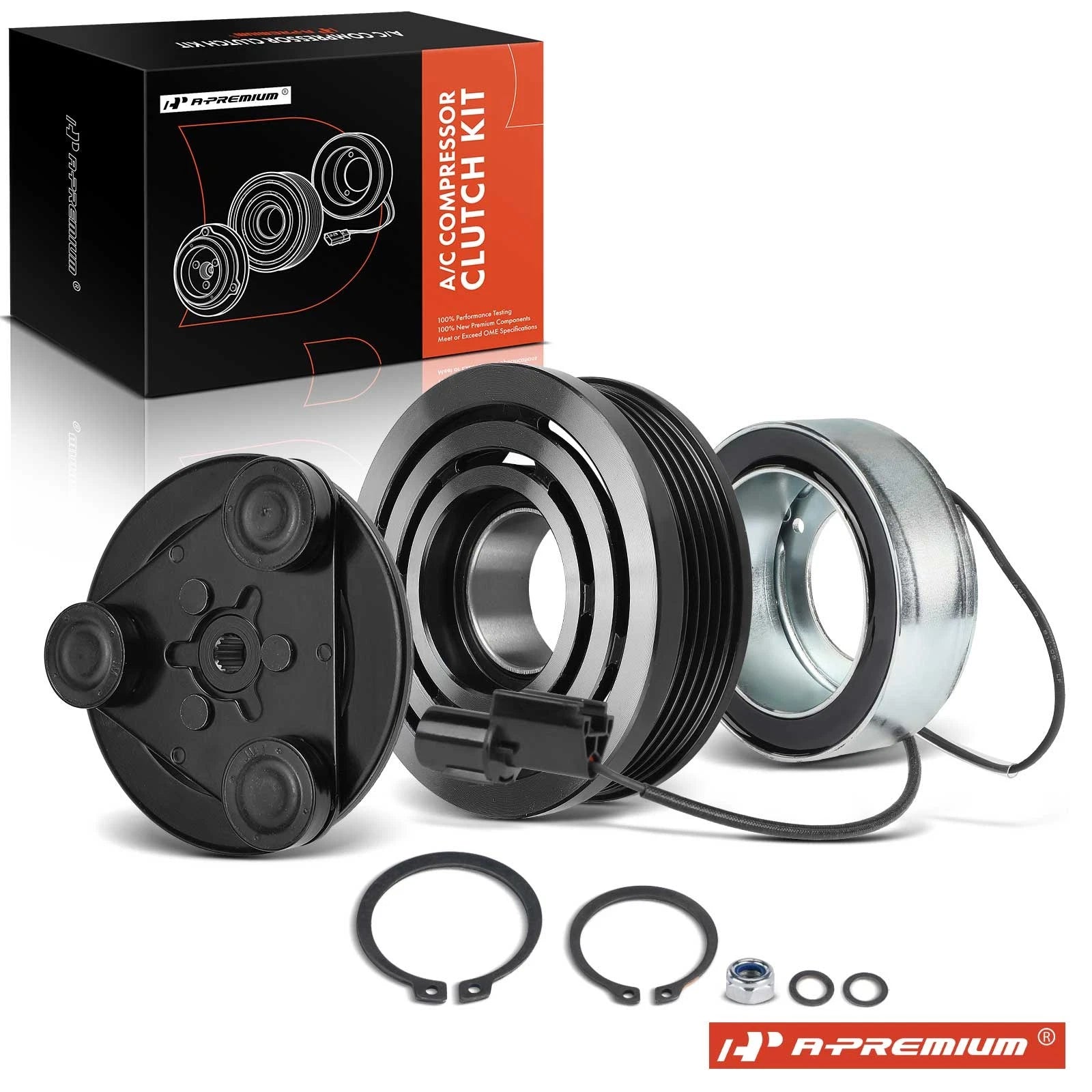 A/C Compressor Clutch Kit for Dodge Stratus, Mitsubishi Eclipse (2001–2005)