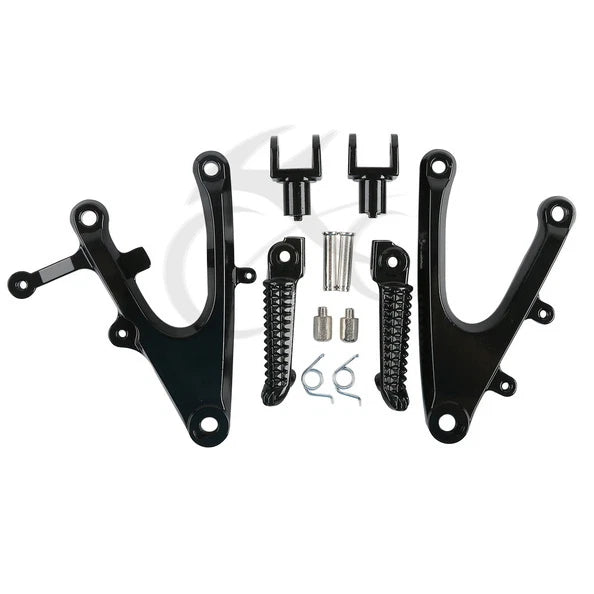 Foot Pegs Footrests Bracket for Yamaha YZF R1 (2004–2006) Black