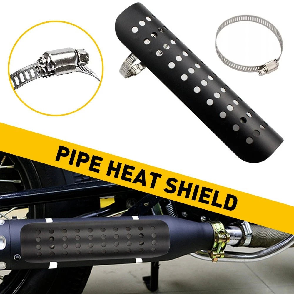 Exhaust Pipe Muffler Heat Shield Cover for Universal Motorcycle (All Years)