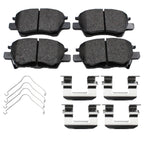 Set of 4 Akebono ProACT Front Ceramic Slotted Brake Pads for Chevy Bolt EV (2017–2022)