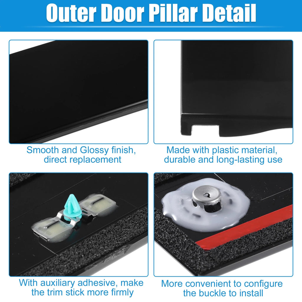 Door B Pillar Trim Panel Right for Cadillac Chevy (84263145)