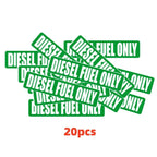 20Pc Diesel Fuel Only Vinyl Decal Sticker for Turbo Fuel Door Label