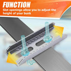 Set of 4 Adjustable Galvanized Swivel Top Bunk Brackets for Boat Trailer (N/A)