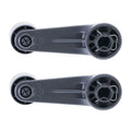 2pc L/R Window Crank Grey for Toyota Landcruiser Hilux