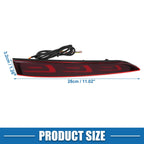 Pair Rear Bumper Reflector Fog Brake Light for Hyundai Accent (2011–2018)