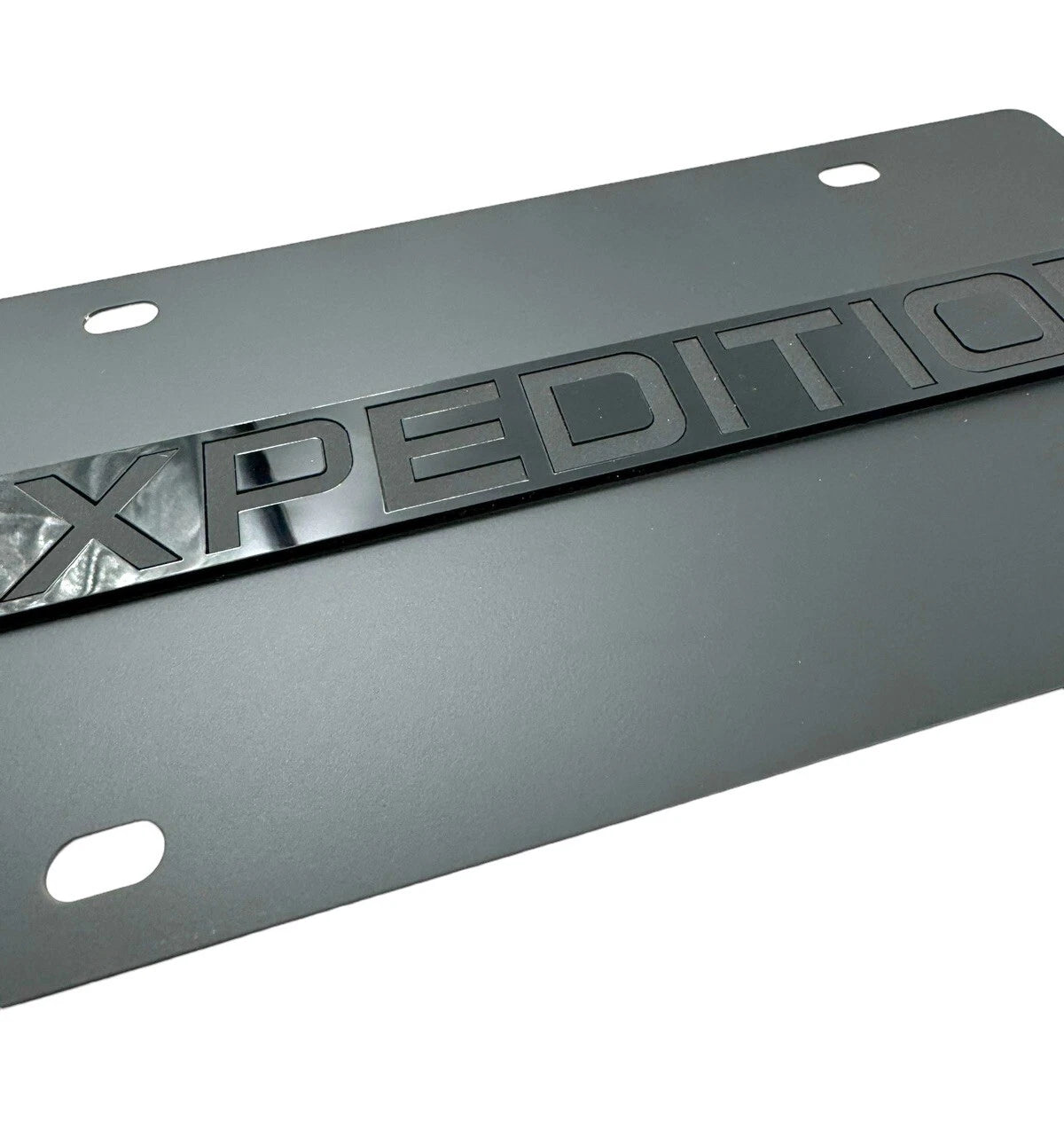 Black License Plate Frame with Ford Emblem for Expedition (2003–2024)