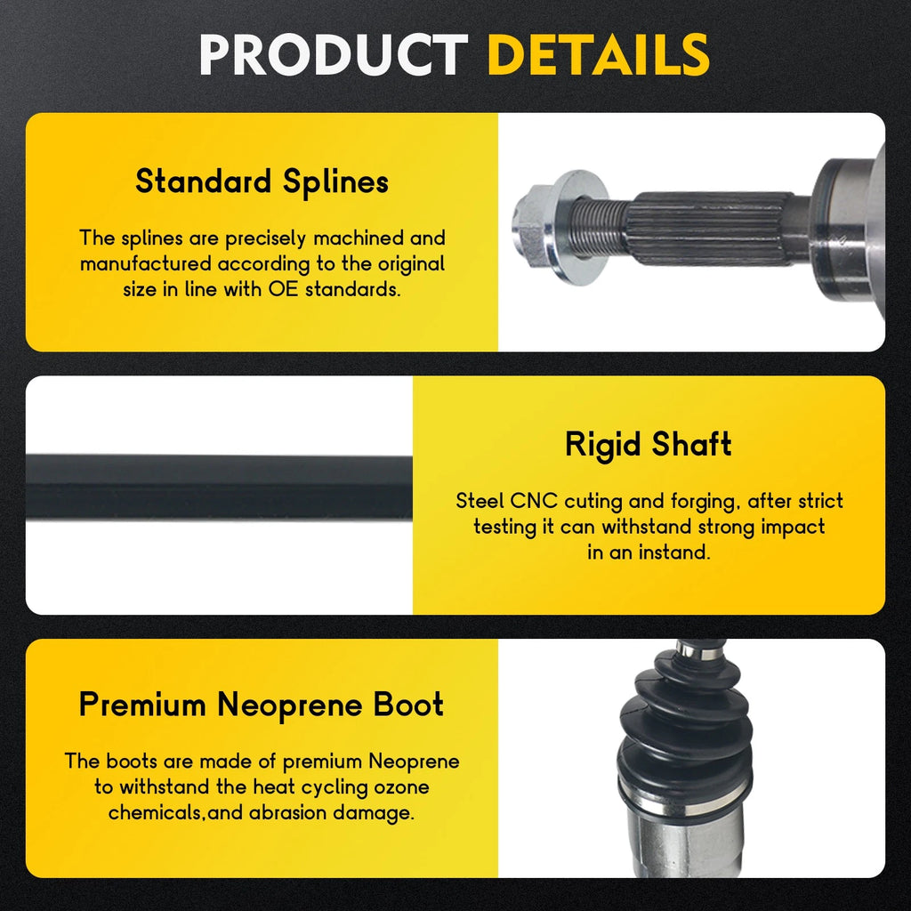 2X CV Axle Assembly for Ford Escape (2016–2019)