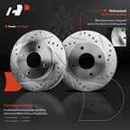 Front Drilled Brake Rotors for Nissan Sentra (2000-2006)