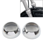 Front Fork Boot Cap Covers 39mm Chrome for Harley Sportster Dyna FXR (1982–2023)