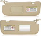 Set of 2 Beige Sun Visors for Hyundai Elantra (2011–2015)