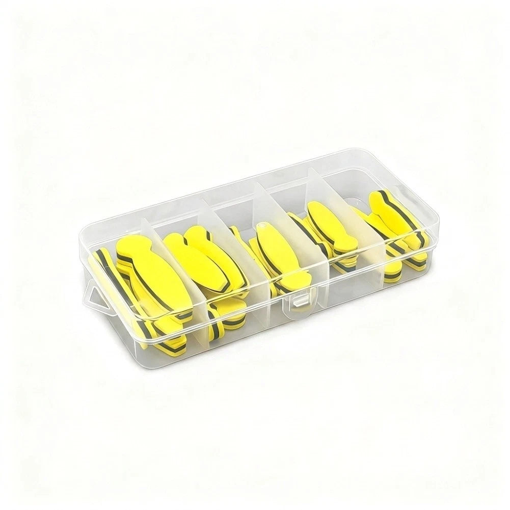 18pcs EVA Foam Bodies for Dry Flies - Milk, Orange, Yellow, Black, Brown, Green