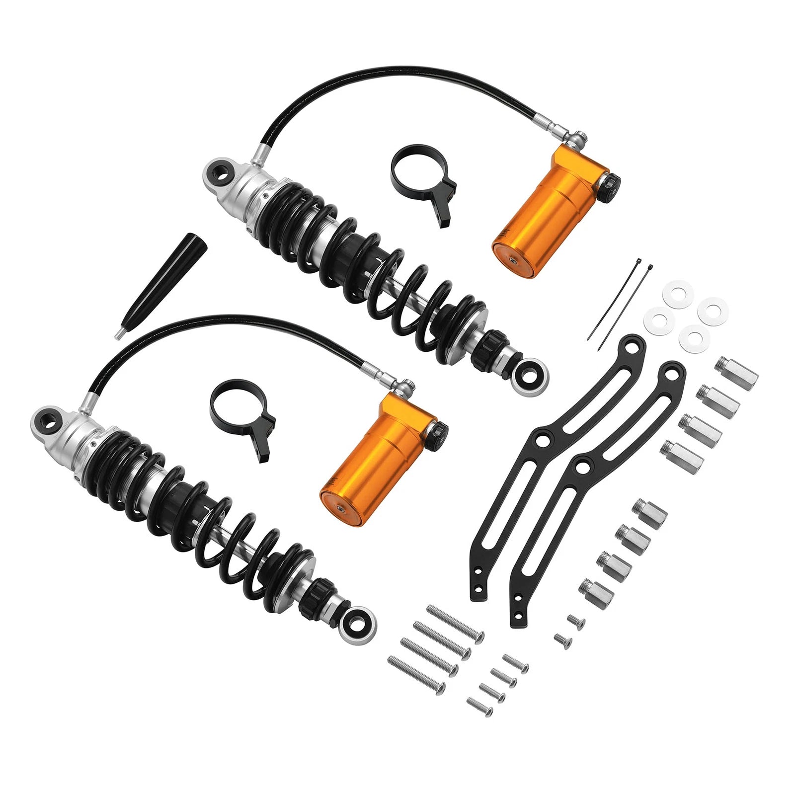 Remote Reservoir Rear Suspension Shocks for Harley Street Road Glide (2014–2024)