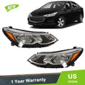 Set of 2 Projector Headlights for Chevrolet Cruze Sedan (2016–2019)