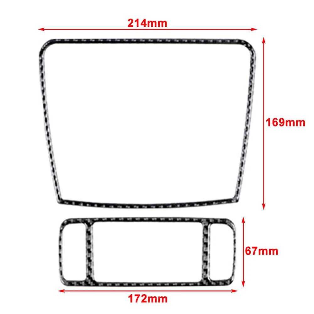 Carbon Fiber Central Control Radio Panel Cover for Dodge Journey (2011–2018)