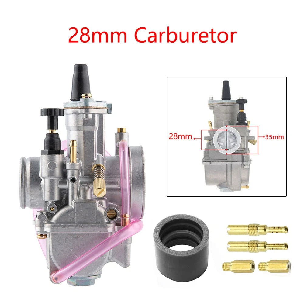 28mm Carburetor for PWK28 Keihin KOSO OKO Dirt Pit Bike ATV Go Kart