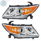 Set of 2 Headlamps for Honda Odyssey (2011-2017) Chrome HID