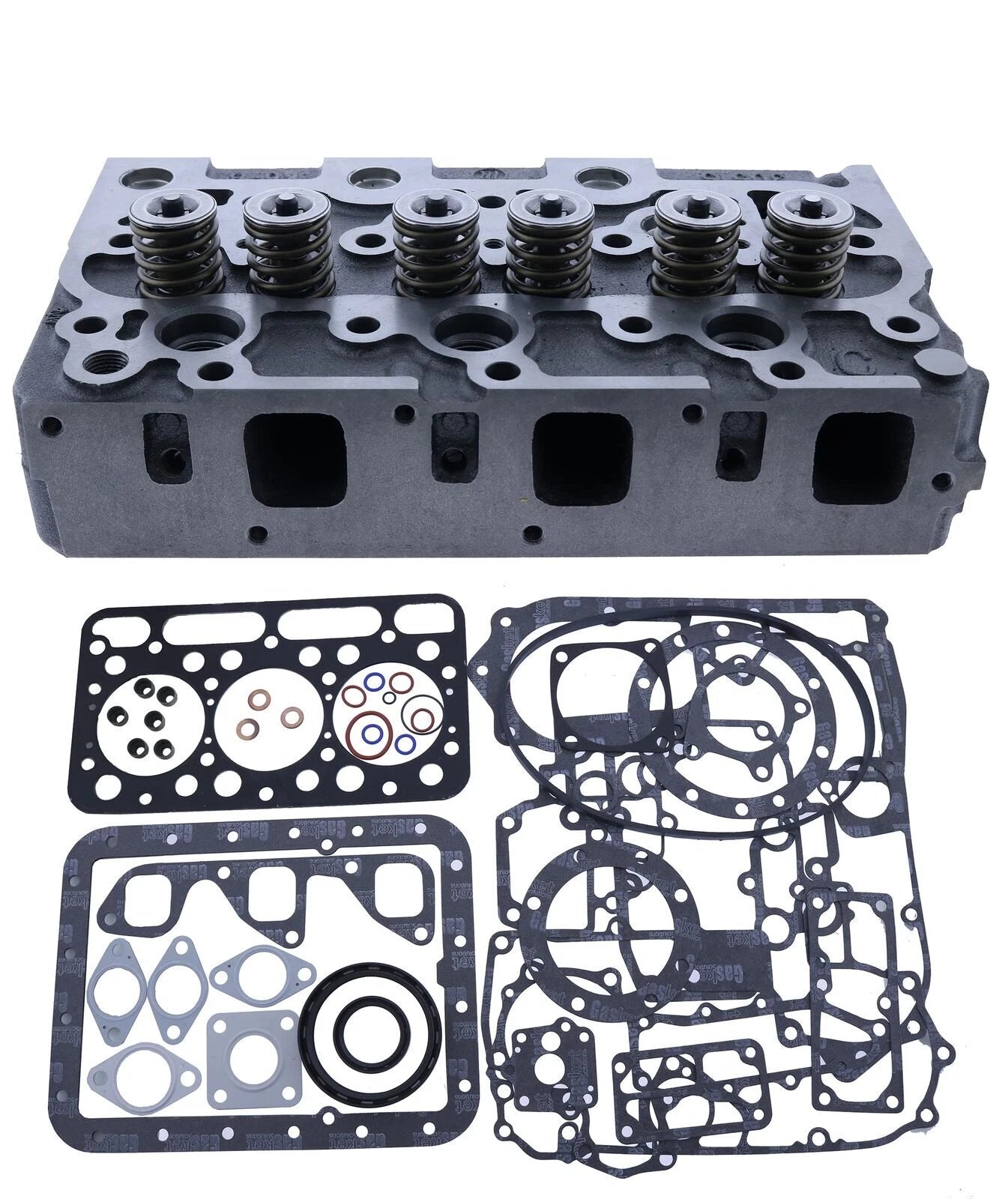 D1402 Cylinder Head with Full Gasket for Kubota L2650DT & New Holland L455