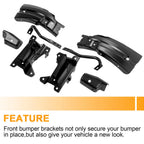 Set of 8 Front Bumper Mounting Support Brackets for Chevrolet Silverado 1500 (2007–2013)