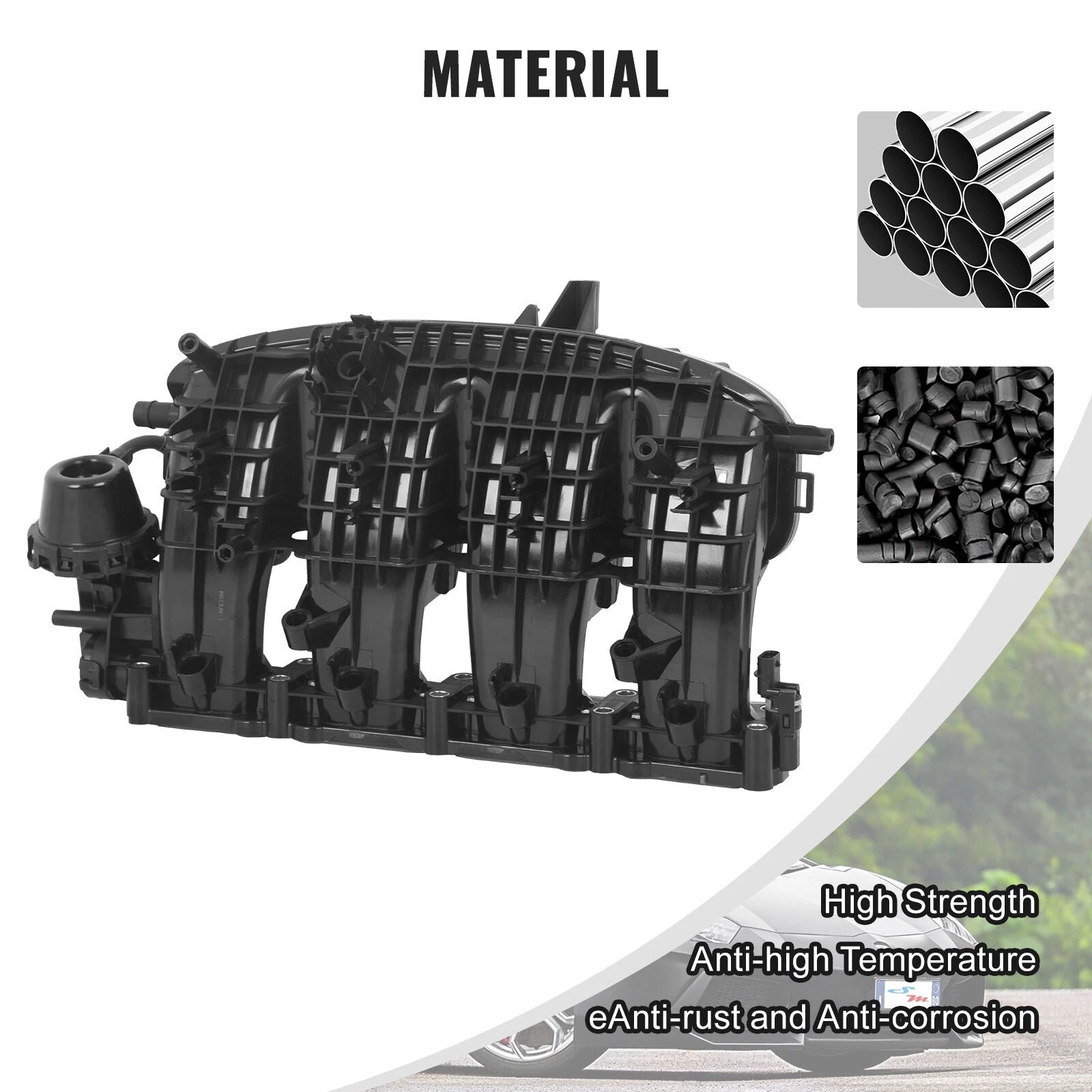 Intake Manifold with Sensor & Solenoid for VW Golf Jetta Beetle Passat (2006-2015)