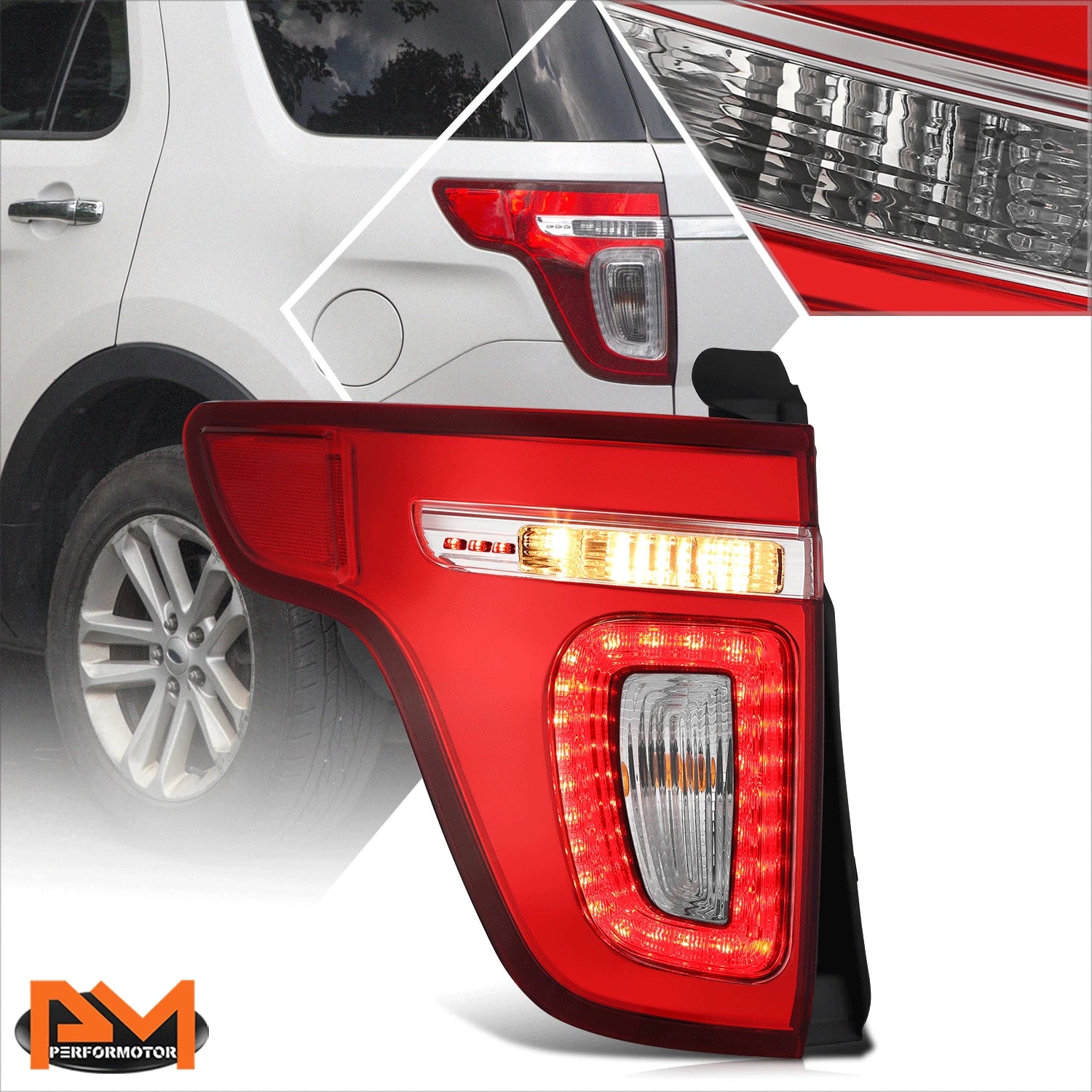 Driver Left Side Tail Light for Ford Explorer Police Interceptor (2011–2015)