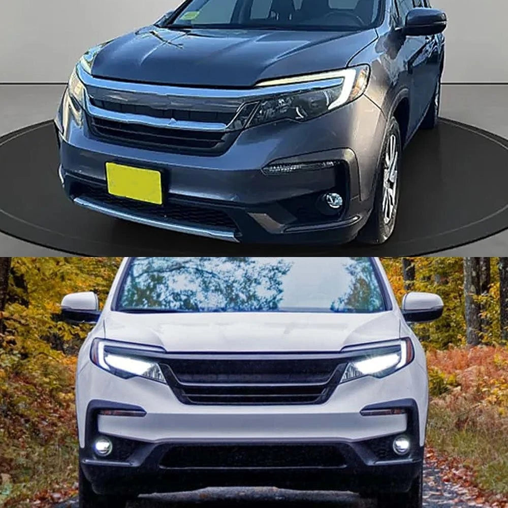 Front Left Right Upper Bumper Cover Molding Trim for Honda Pilot (2019–2022) EPY