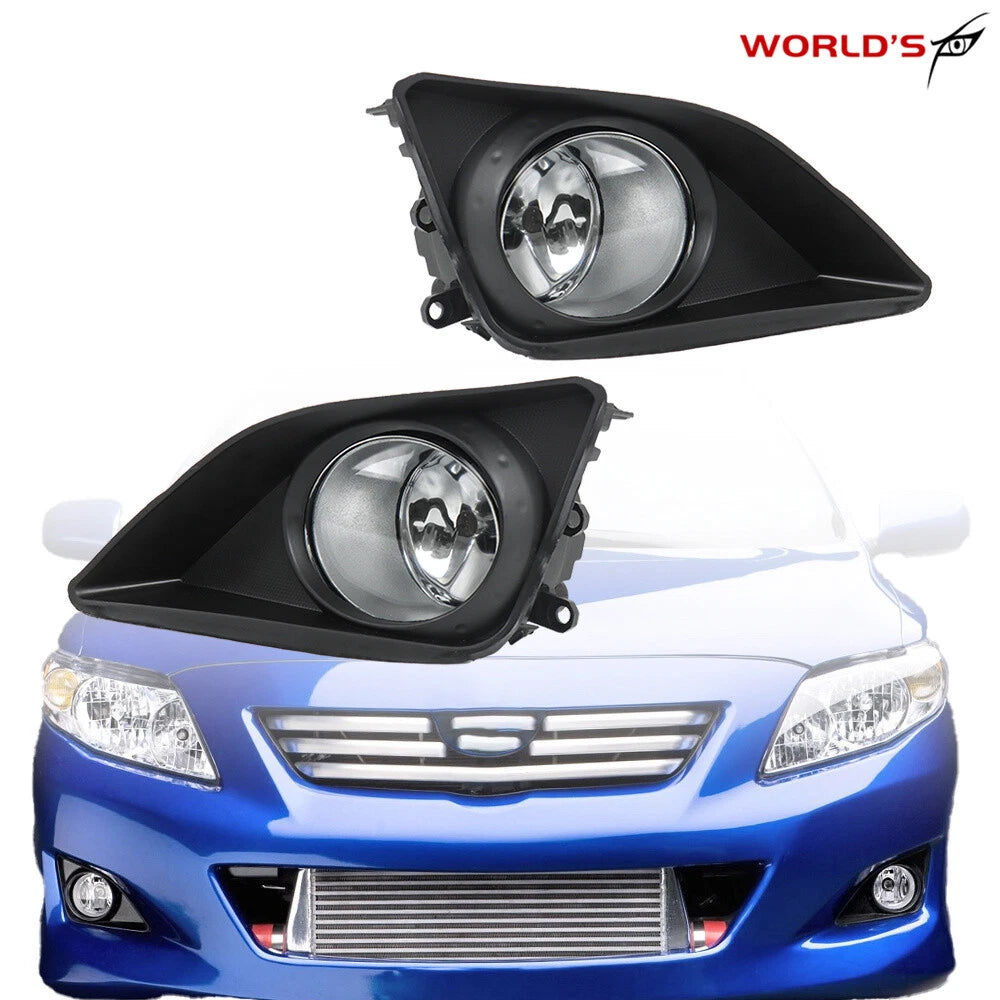 Set of 2 Front Bumper Fog Lights for Toyota Corolla (2009–2010)