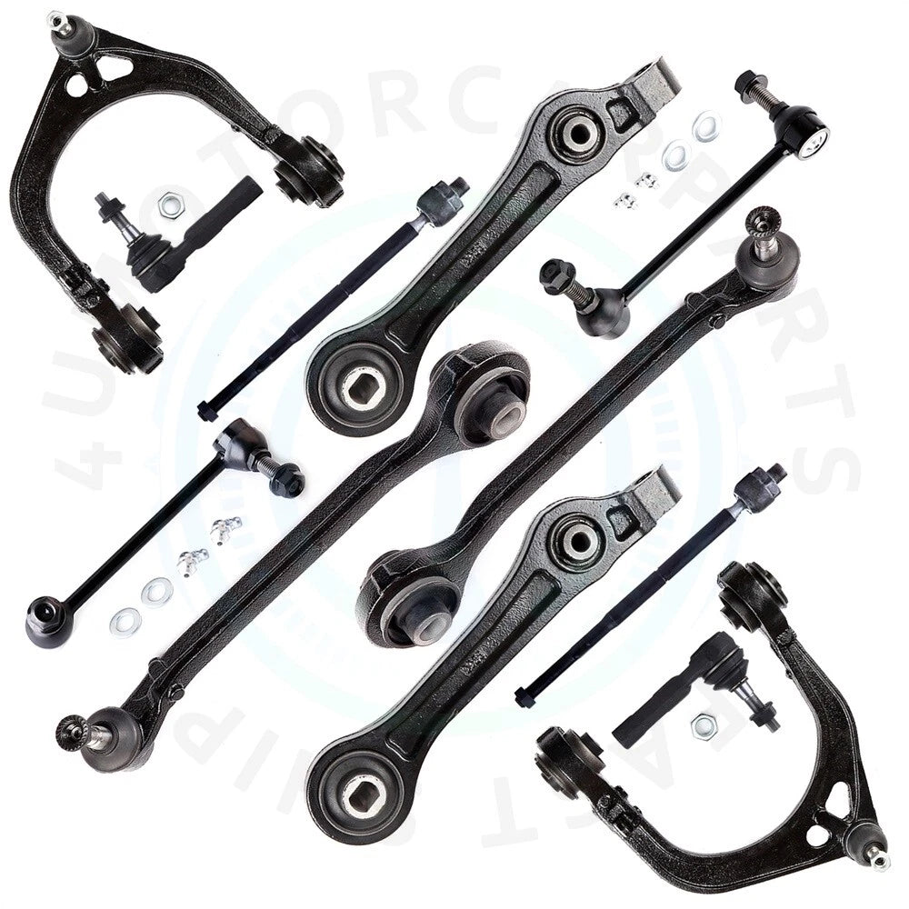 Set of 12 Control Arm Ball Joint Tie Rod Kit for Chrysler 300 Dodge Charger (2006–2019)