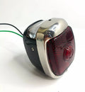 Driver Side Tail Light Chrome Black Replacement for Chevy GMC Pickup (1940–1953)