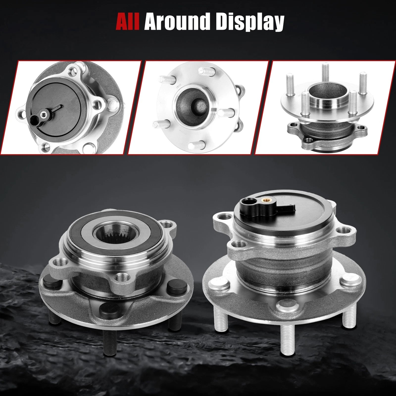 Set of 4 Wheel Hub Bearing Assemblies for Mazda 3 (2014-2018)