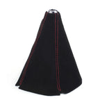 Shift Knob and Boot Cover for - Black with Red Stitches