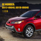 2X Side Mirror Corner Triangle Cover Trim for Toyota RAV4 (2013–2018)