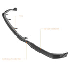Carbon Fiber Look V-Style Front Bumper Spoiler Lip for Lexus IS350 IS500 (2021–2024)