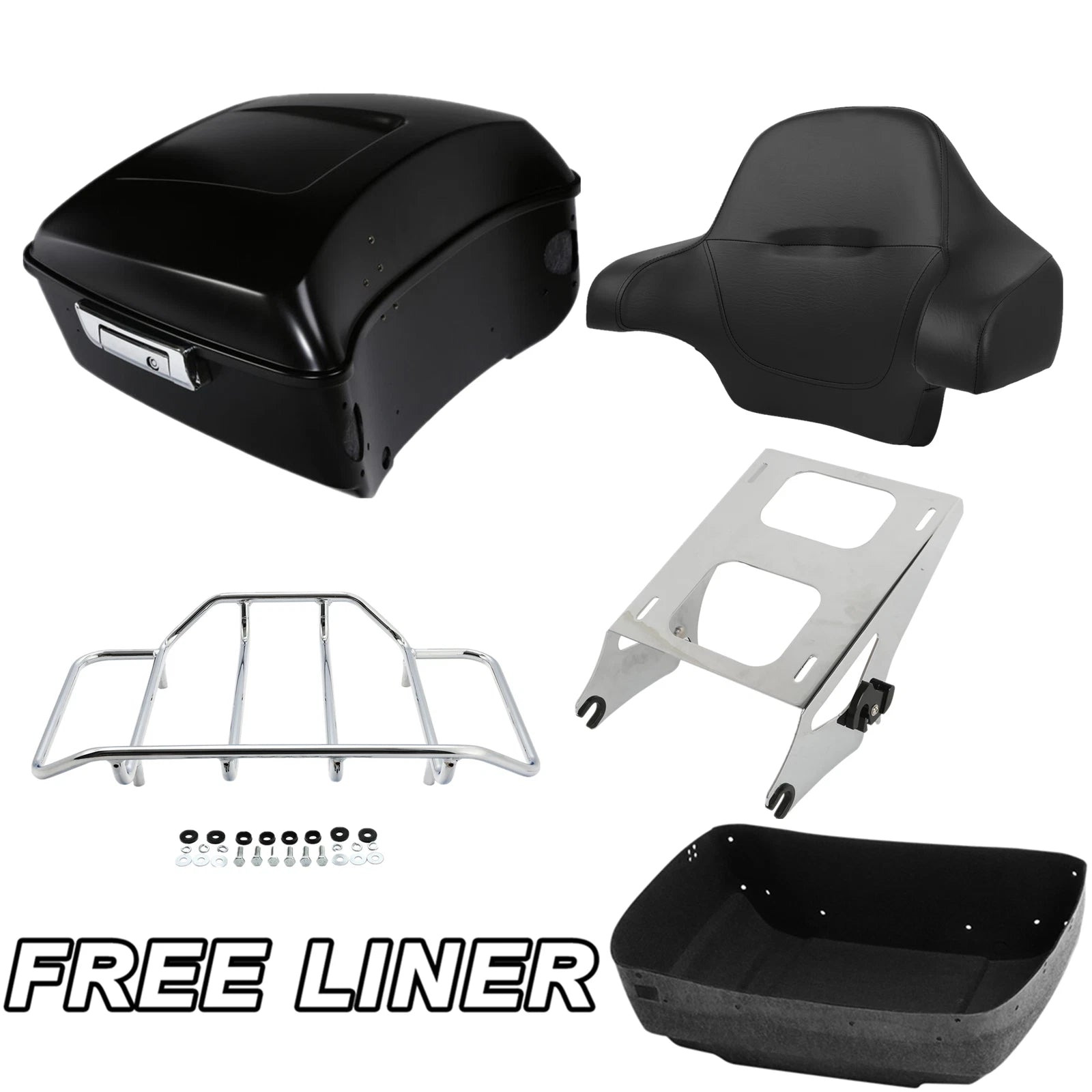 Trunk Pad Mount for Harley Street Road Glide (2014–Present) Matt Black