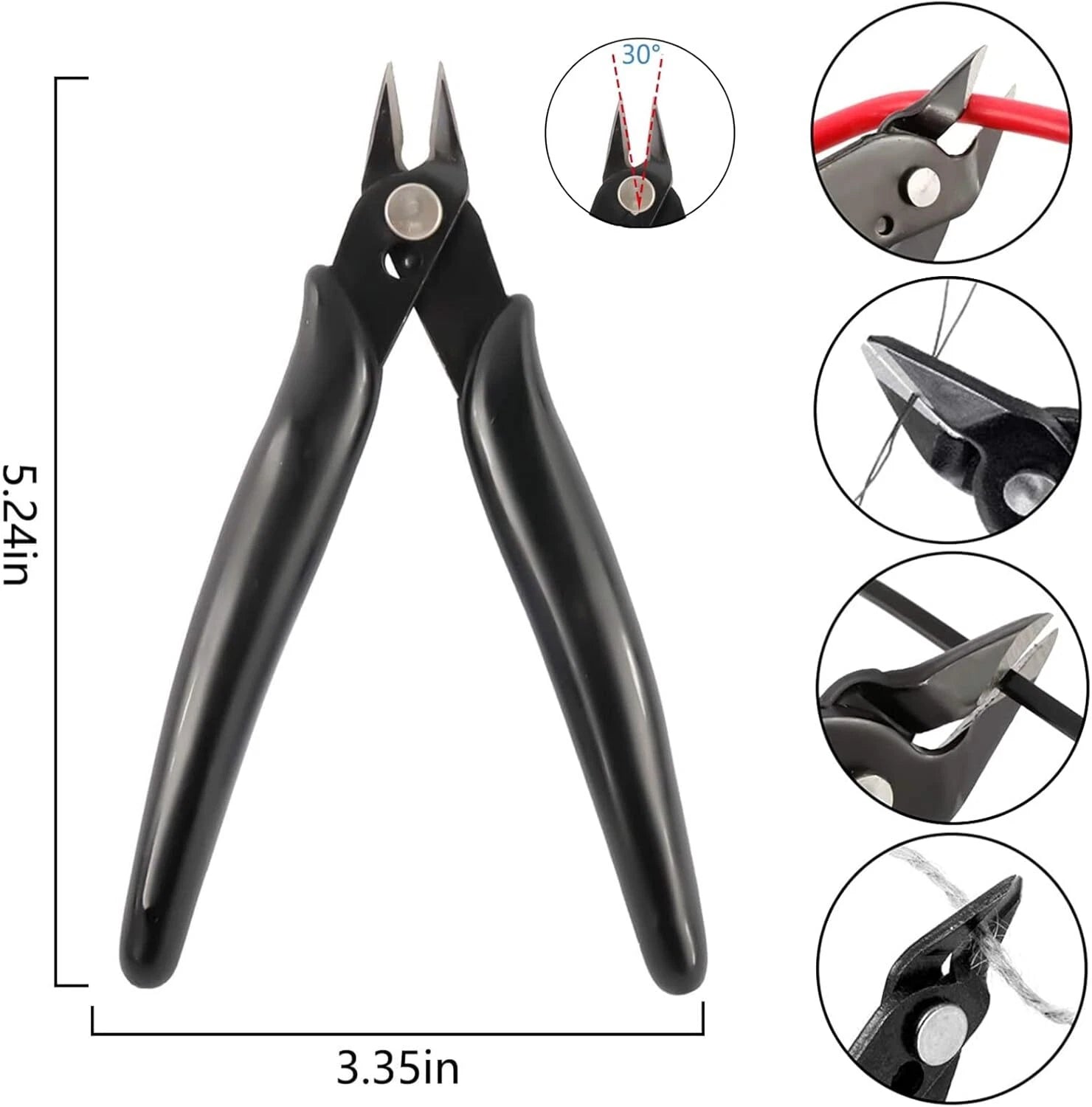 10PCS Flush Wire Cutters Pliers 5" for Automotive Use