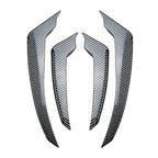 ABS Carbon Look Front Bumper Side Air Vent Fin Trim for Alfa Romeo Stelvio (2017–2025)