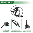ABS Wheel Speed Sensor No. 895430E070 for Toyota Highlander (2020–2023)