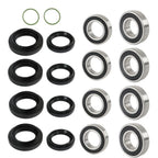 Set of 2 Front Rear Wheel Bearing Seal Kits for Yamaha Rhino 450 660 700 (2005–2013)