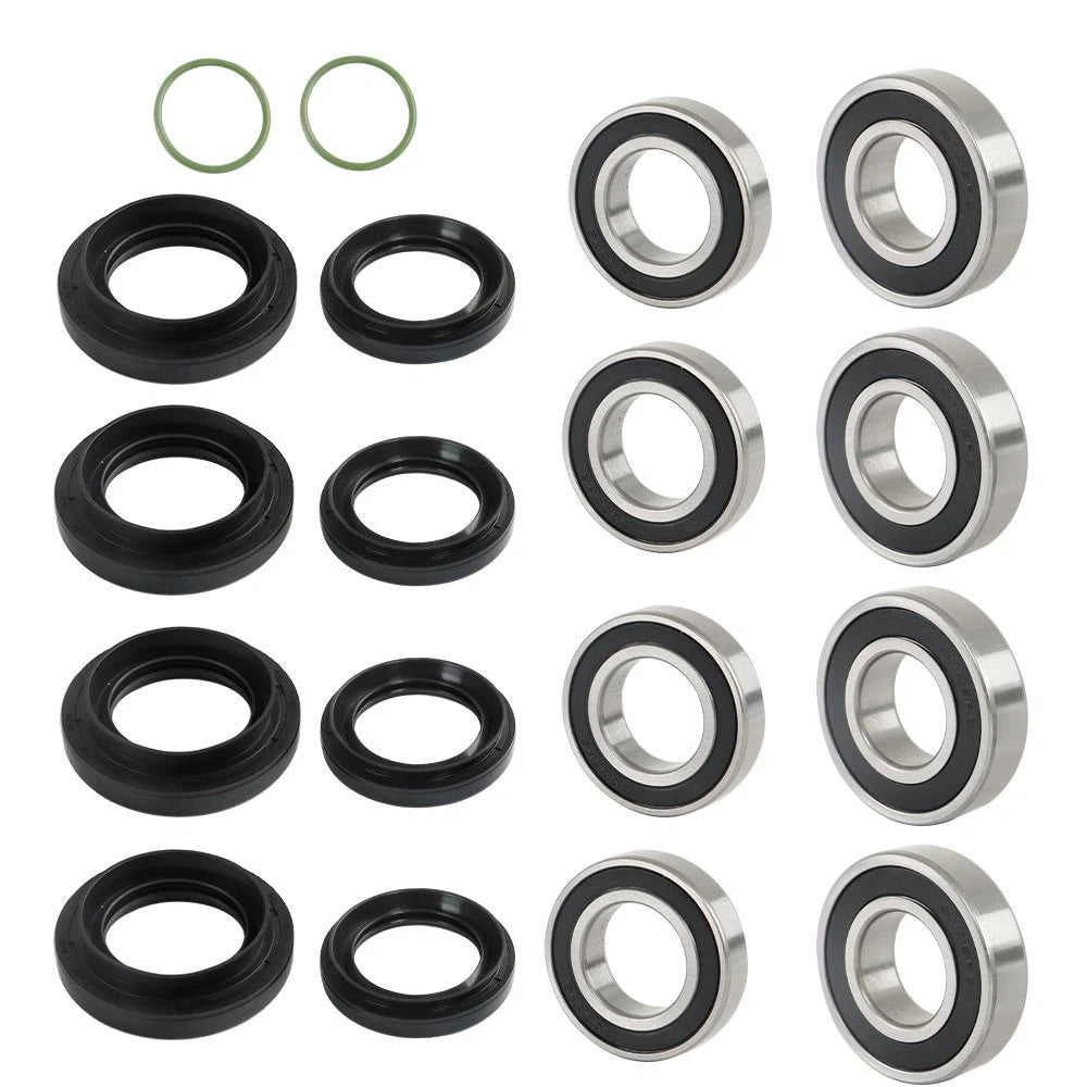 Set of 2 Front Rear Wheel Bearing Seal Kits for Yamaha Rhino 450 660 700 (2005–2013)