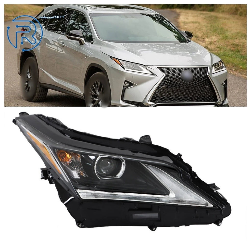 LED Headlight for Lexus RX350/RX450h (2016–2019) Passenger Side Black