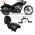 Rear Backrest Sissy Bar w/ Passenger Seat Foot Pegs for Victory Vegas (2003–2017)