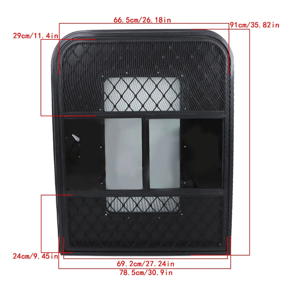 Driver Side RV Entry Door for Teardrop Trailer (30" W Ã 36" H)