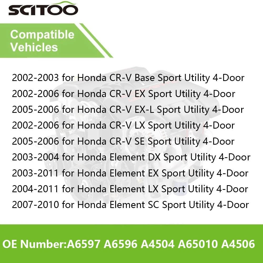 Set of 5 Engine Motor & Trans Mounts for Honda Element (2003–2011)