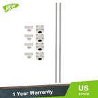 Set of 2 Linear Shafts with SCS10UU Blocks and SK10 Supports for Universal Use