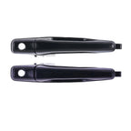 2 x Door Handle Outer Black for Mitsubishi Lancer (2002–2007)