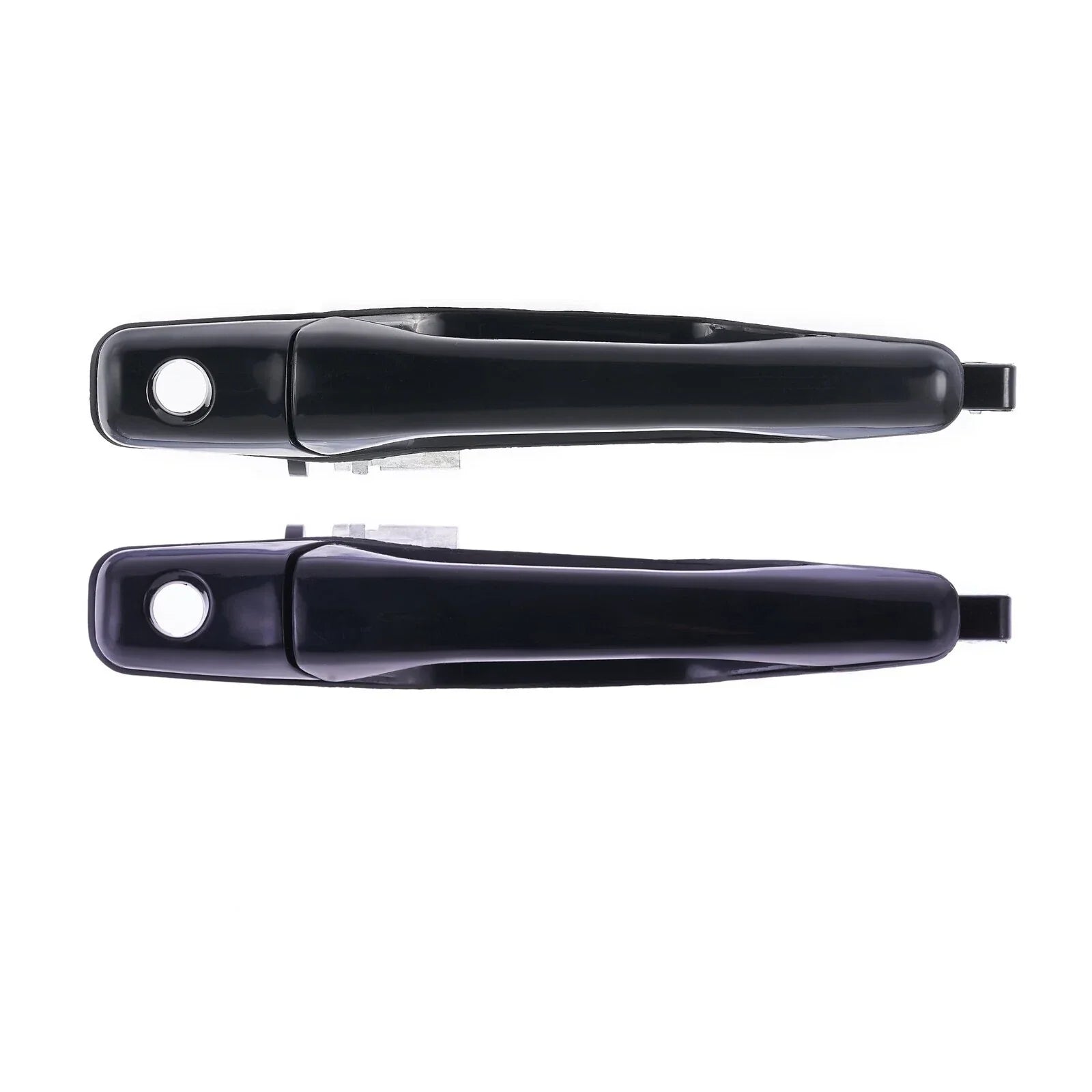 2 x Door Handle Outer Black for Mitsubishi Lancer (2002–2007)