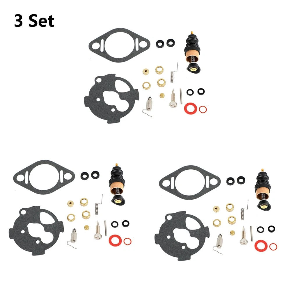 Set of 3 Carburetor Rebuild Kits 27132-71 for Harley FL FX XL (Pre-1976)