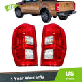 Set of 2 Tail Lights for Ford Ranger XL (2019–2022) Chrome Halogen