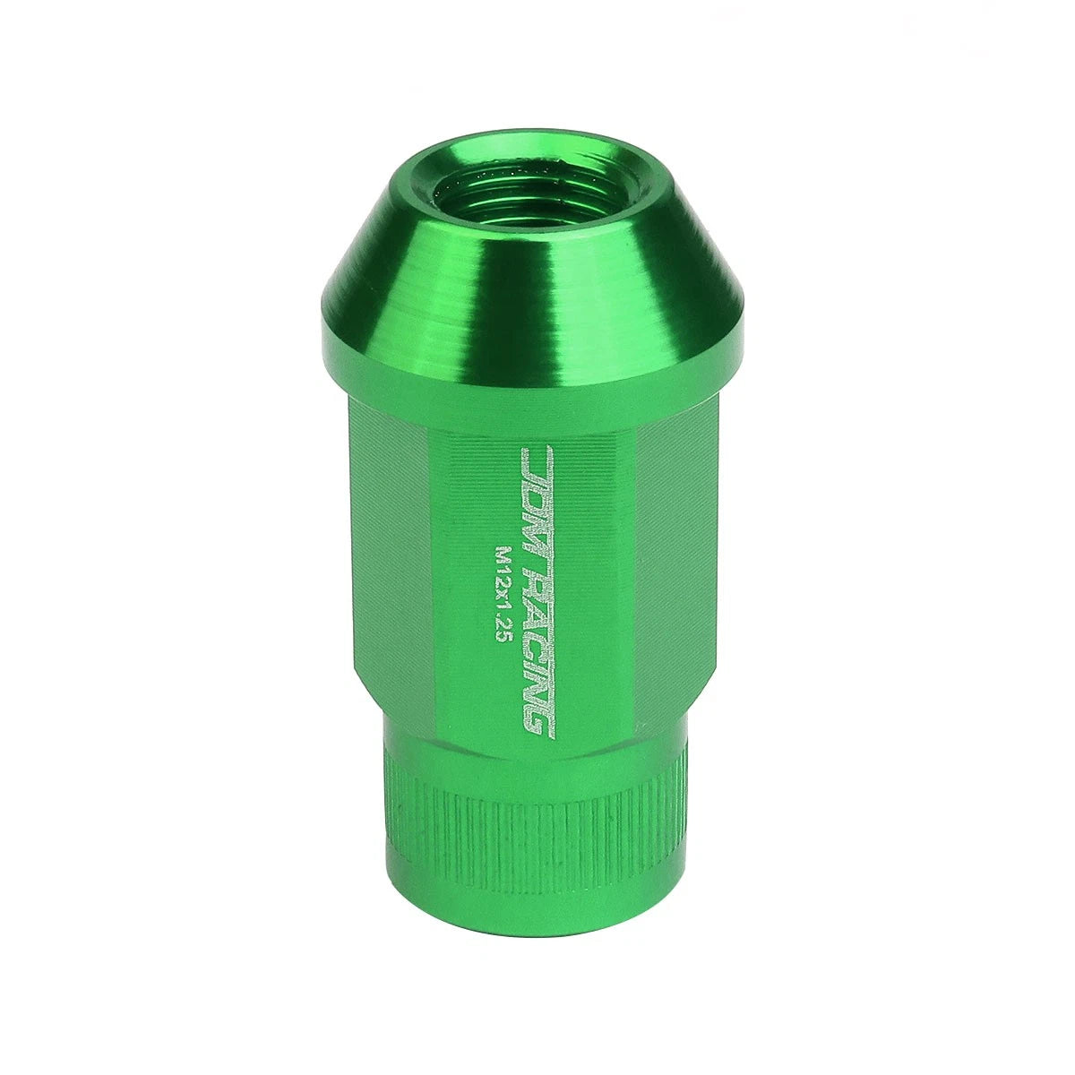 Set of 4 Open End M12x1.25 44mm Tall Green Aluminum Lug Nuts for JDM Rims