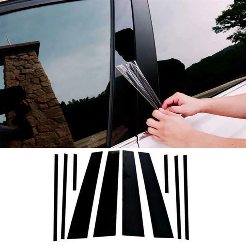 Glossy Black Door Window Cover Trim for Toyota RAV4 (2019-2023)