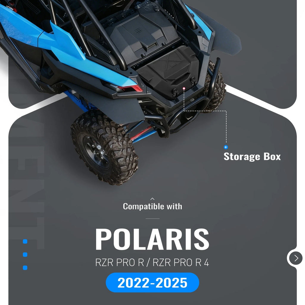 36QT Rear Cargo Tool Storage Box for Polaris RZR Pro R (2022–2025)